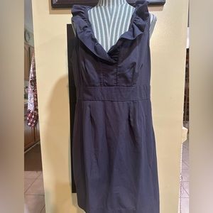 Danny and Nicole vintage dress, 12 Petite, Ruffled collar, side zipper.